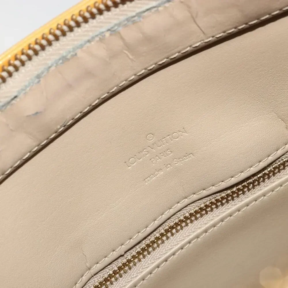 Louis Vuitton Monogram Vernis Houston Handbag Beige